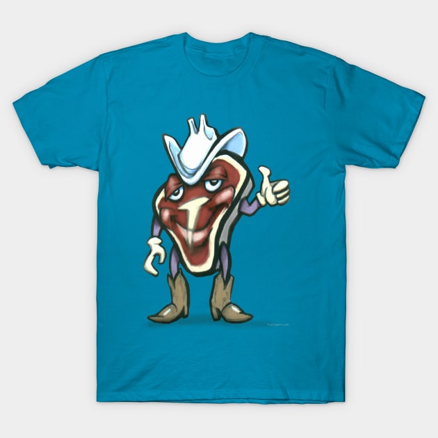 Steak T-Shirt by Kevin Middleton